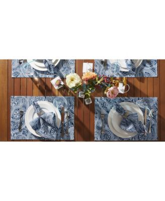 Paisley Print Outdoor Placemat, Set of 6