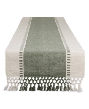 Design Imports Dobby Stripe Table Runner 13
