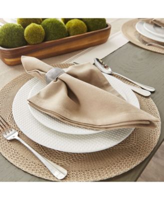 Floral Woven Round Placemat, Set of 6