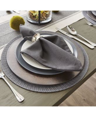 Floral Woven Round Placemat, Set of 6