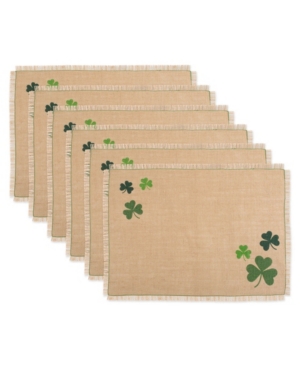 DESIGN IMPORTS SHAMROCK JUTE PLACEMAT, SET OF 6