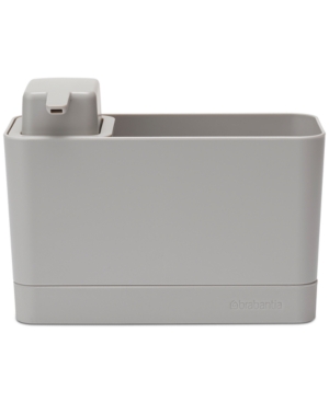 Brabantia Sink Organizer & Soap Dispenser In Mid Grey