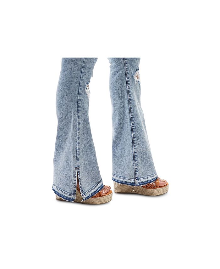 Dollhouse Juniors' Distressed Flare Jeans Macy's