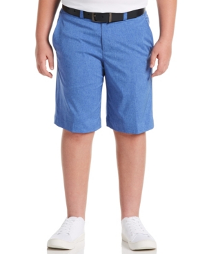 Big Boys Flat Front Heather Golf Shorts with Active Waistband