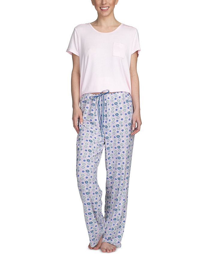 Hanes women's online cotton pajamas set