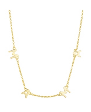 Unwritten Gold Flash Plated "mama" Station Pendant Necklace