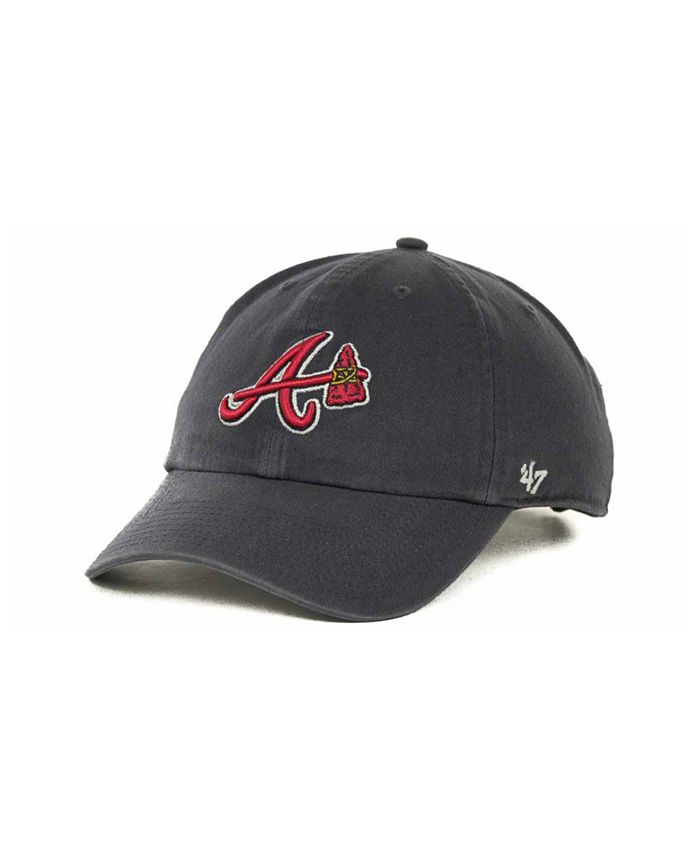 Atlanta Braves '47 Brand Camo Clean Up Adjustable Dad Hat