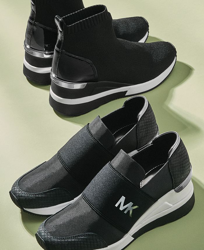 Michael Kors Women's Felix Signature Logo Bubble Trainer Sneakers & Reviews  - Athletic Shoes & Sneakers - Shoes - Macy's