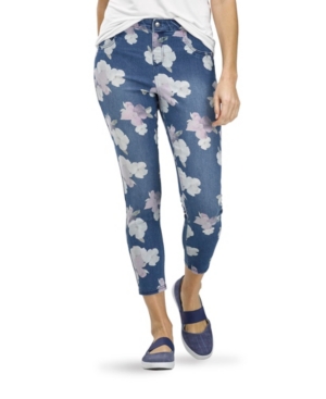 Hue Women's Hibiscus High Rise Denim Skimmer Leggings