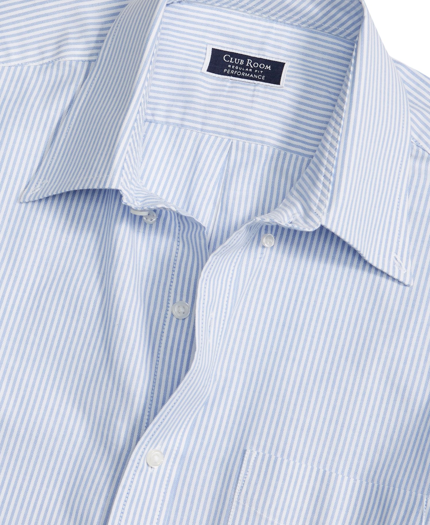 Men's Regular Fit University Stripe Dress Shirt