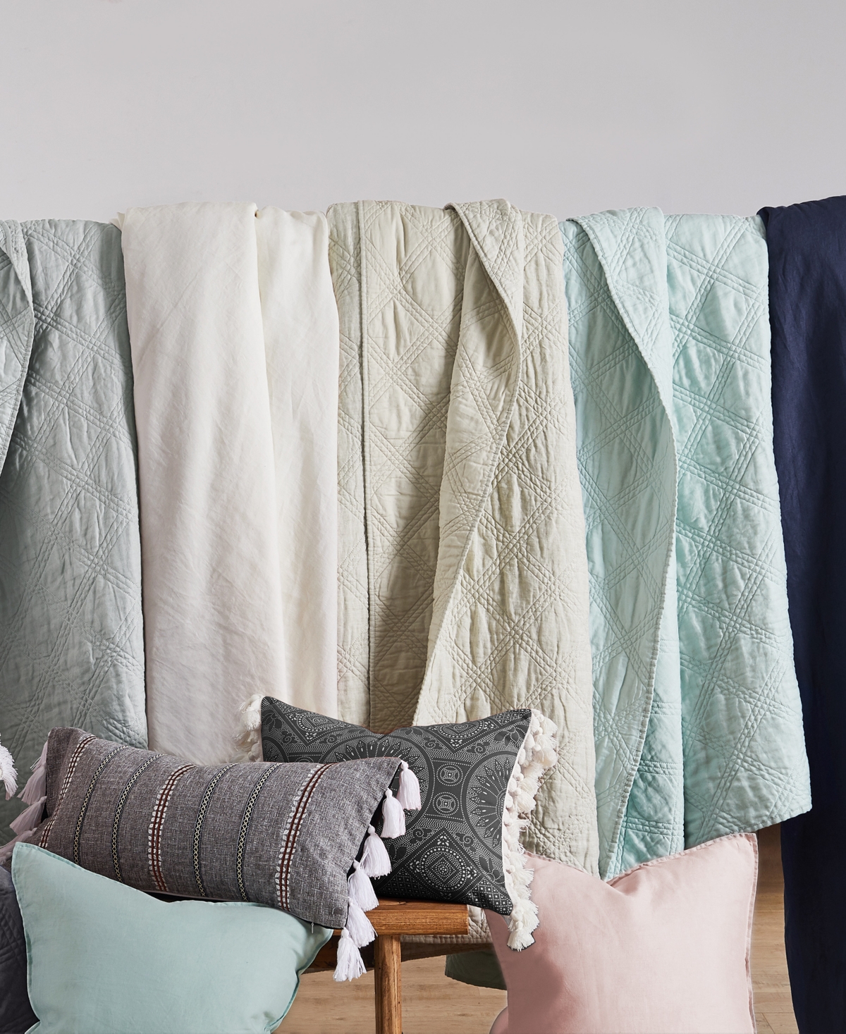 Levtex Washed Linen Relaxed Textured Quilt, King