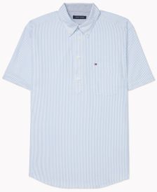 Men's Classic-Fit Ducal Stripe Shirt with Magnetic Closure