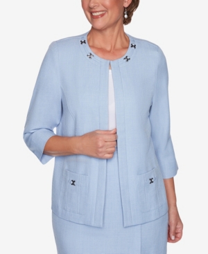 ALFRED DUNNER PLUS SIZE FRENCH BISTRO JACKET