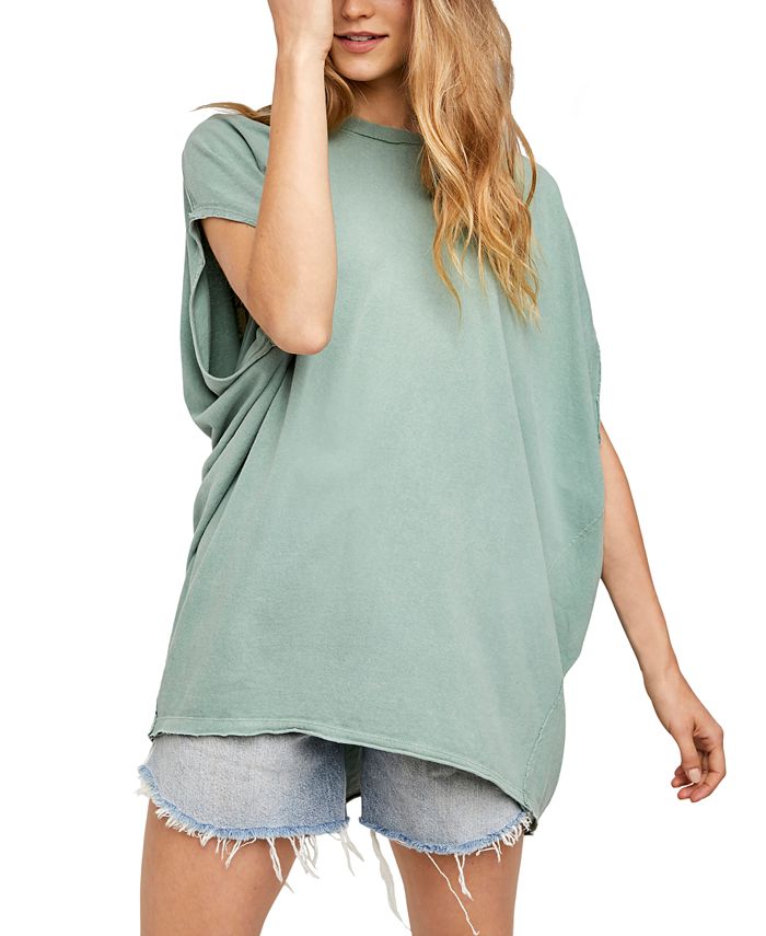 Free People Shasta Cotton Muscle T Shirt Reviews Tops Women Macy s
