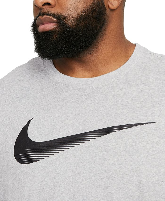 Nike Men's Swoosh Dri-FIT Logo Graphic T-Shirt & Reviews - Activewear ...