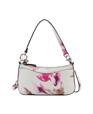 Alfani Floral Baguette, Created For Macy's In Watercolor Floral/silver