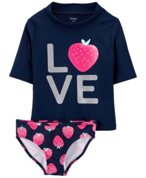 Little Girls Love Rashguard Set 2 Piece