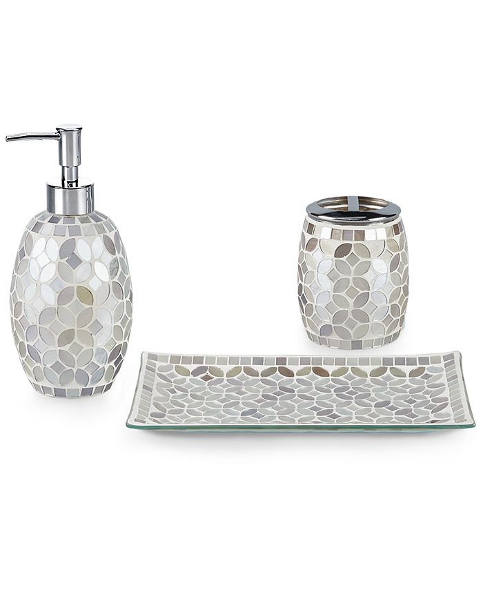 Décor Studio Nicola 3Pc. Bath Accessory Set with Gift Box Macy's
