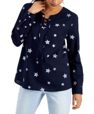 macys plus size white tops