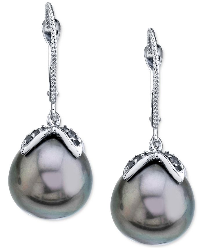 Macy's tahitian new arrivals pearl earrings