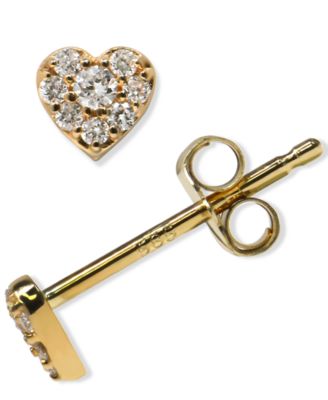Jac + Jo by Anzie - Diamond Accent Micro Stud Earrings in 14k Gold