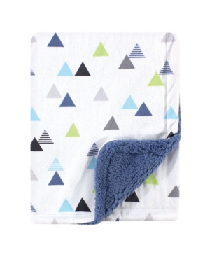 Baby Girls and Boys Plush Blanket With Sherpa Back