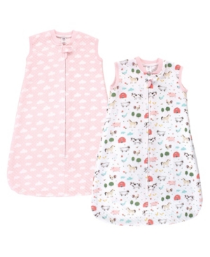 Baby Girls Premium Quilted Sleeveless Sleeping Bag and Wearable Blanket