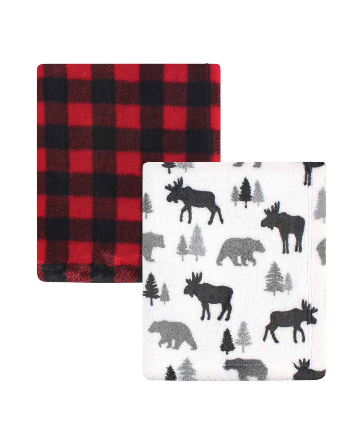 Hudson Baby Boys Sumptuous Plush Throws Duo Set