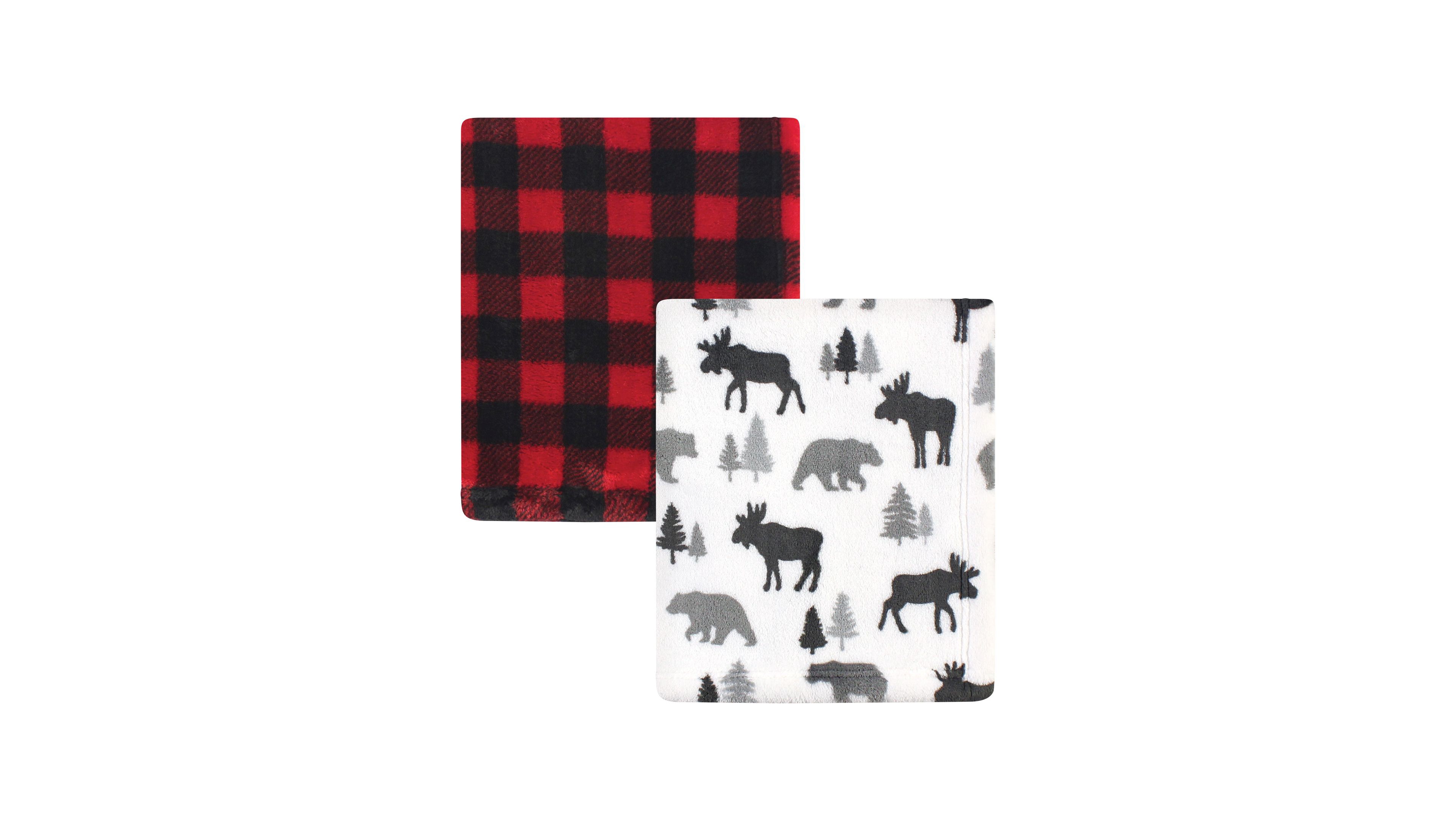 Hudson Baby Boys Sumptuous Plush Throws Duo Set