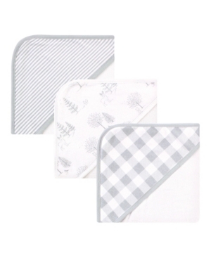 Baby Girls and Boys Organic Cotton Hooded Towels 3 Pack
