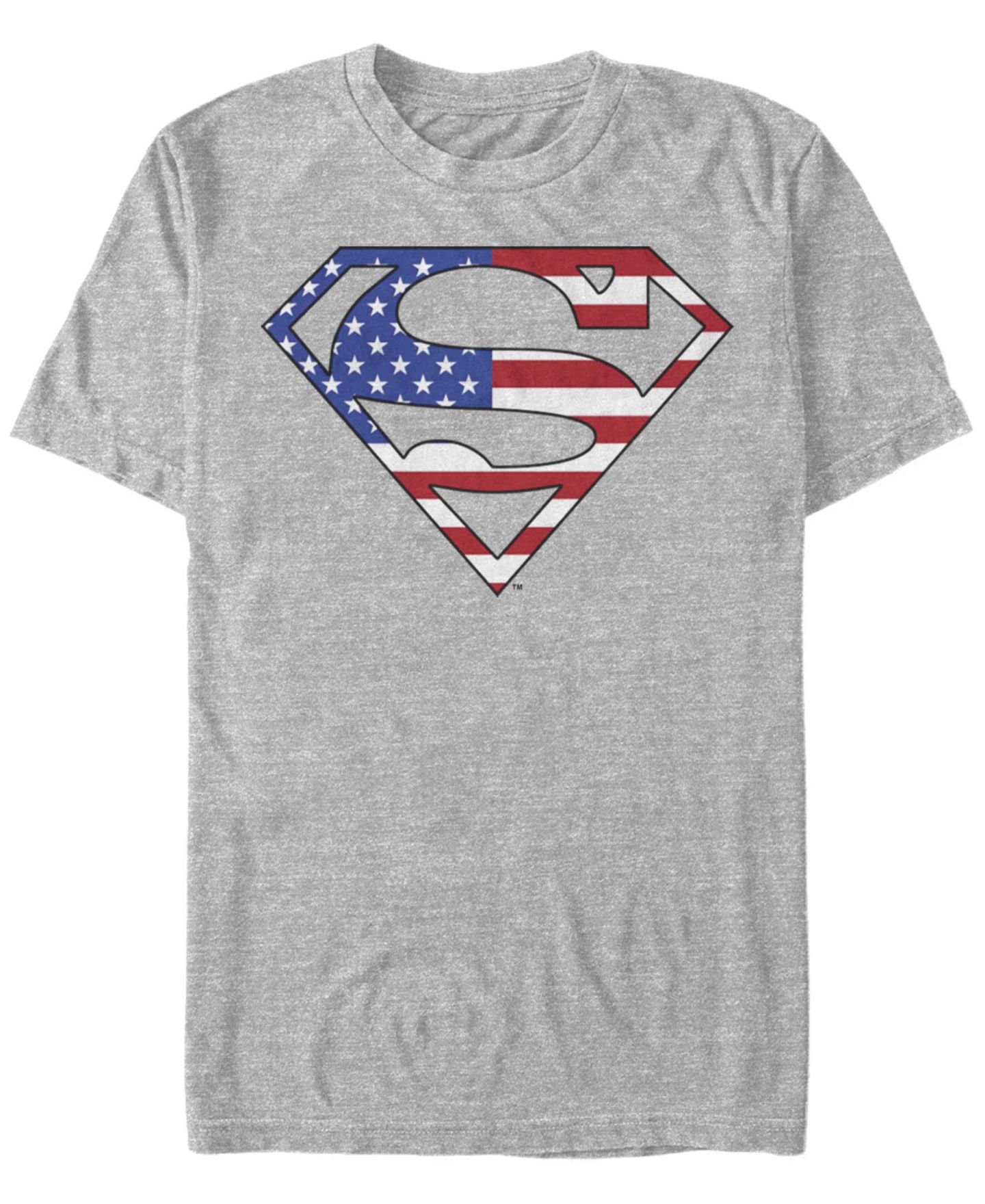 Мужская футболка Fifth Sun Superman Us Hero Short Sleeve, цвет: Меланжевый — фото 1
