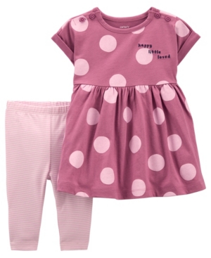 Baby Girls Polka Dot Dress and Legging Set 2 Pieces