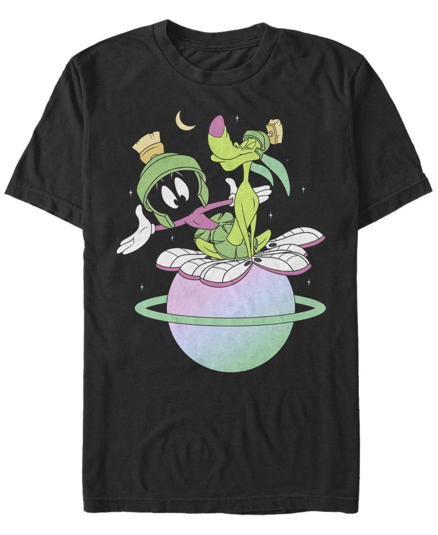 Мужская футболка Fifth Sun Looney Tunes Marvin Planet Short Sleeve, цвет: Чёрный — фото 1