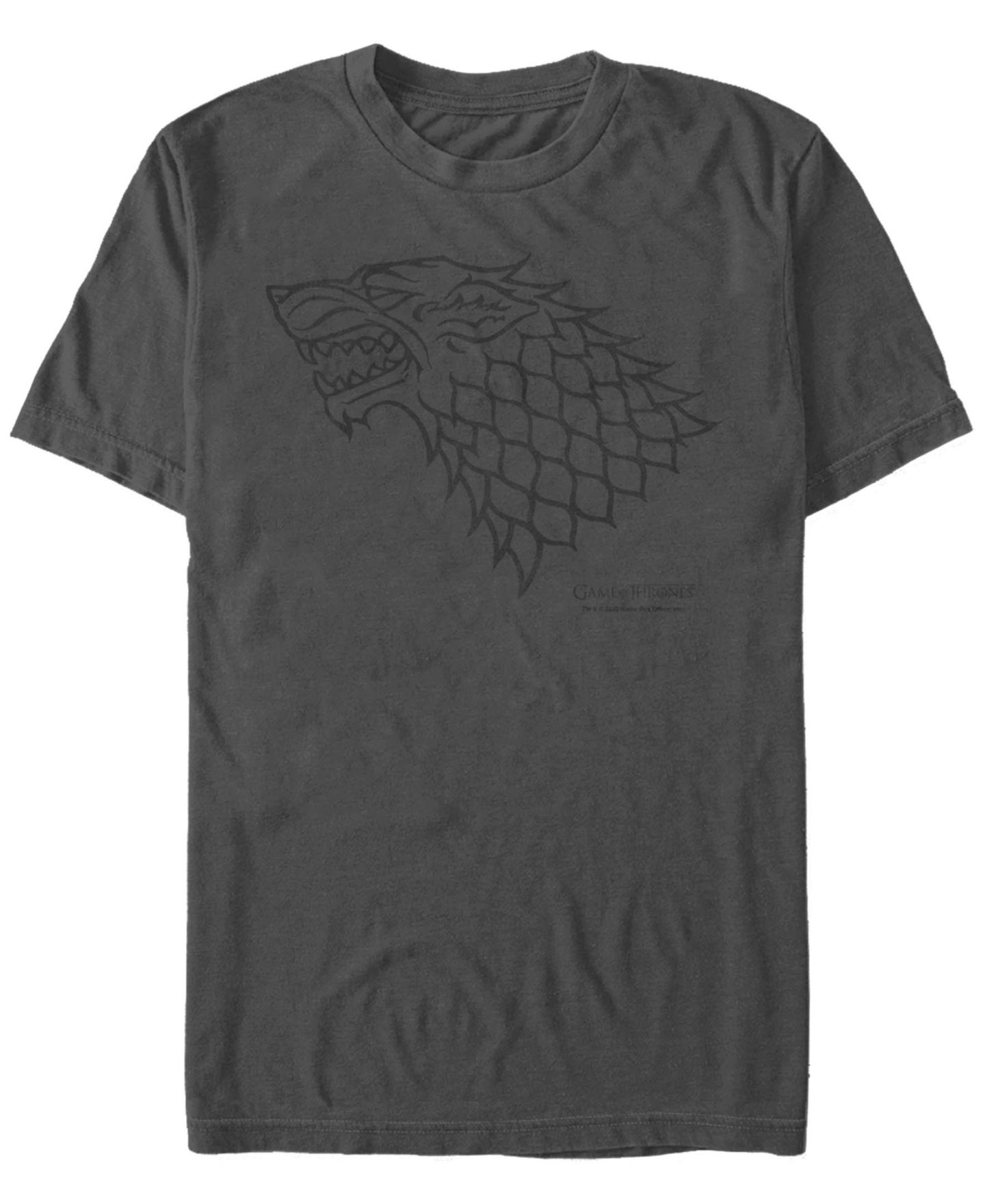 Мужская футболка Fifth Sun Game of Thrones Starks House Short Sleeve, цвет: Угольный — фото 1