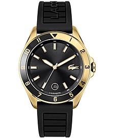 Men's Tiebreaker Black Silicone Strap Watch 43mm
