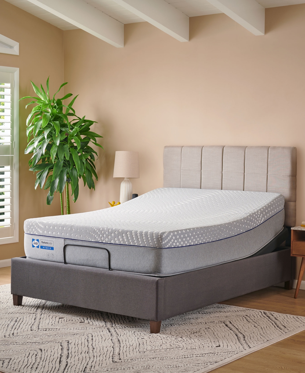 Sealy Posturepedic Hybrid Lacey 13" Soft Mattress- King In Gray