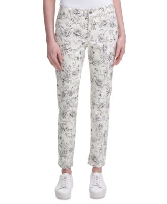 Calvin Klein - Floral-Print Straight-Leg Pants