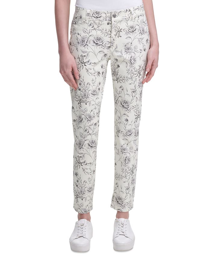Calvin klein floral pants store