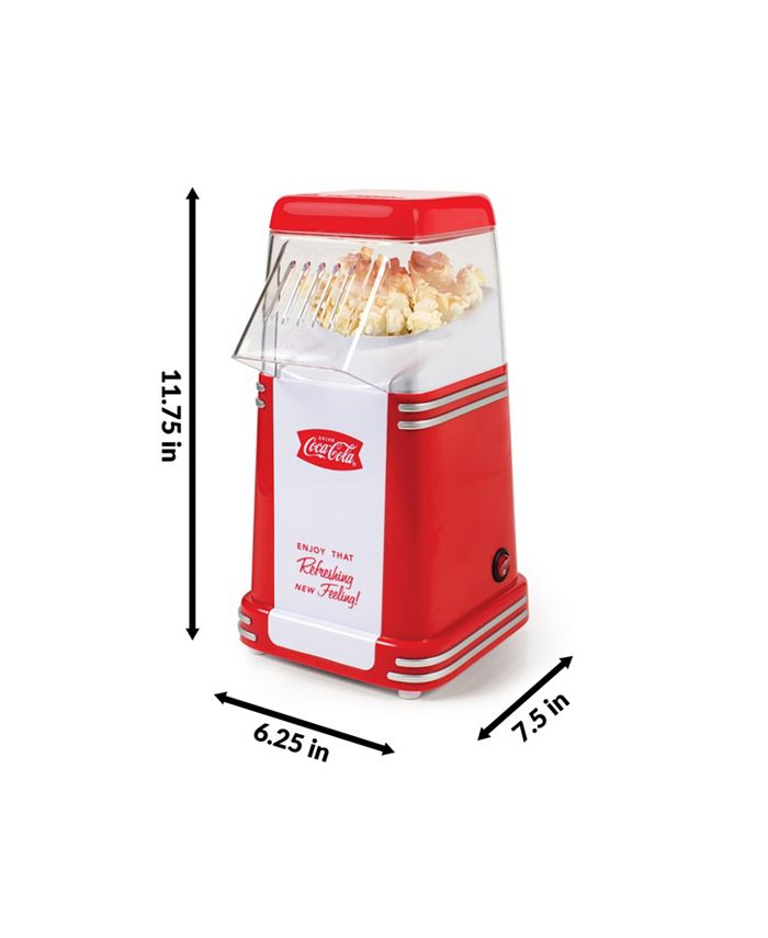 Nostalgia RHP310COKE CocaCola 8Cup Hot Air Popcorn Maker Macy