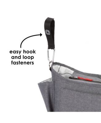 Buggy Buddy XL Universal Stroller Organizer with Cup Holders, Secure Attachment, Zip Pockets