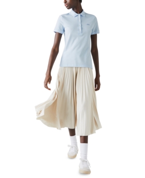 Lacoste Women's Slim-Fit Short-Sleeve Stretch Pique Polo Shirt