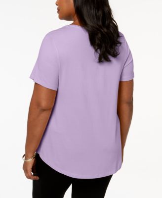 macys purple tops