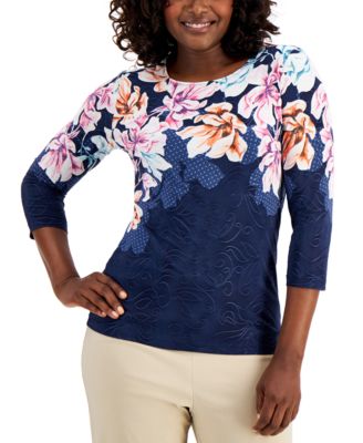 Jacquard Floral Top, Created for Macy's