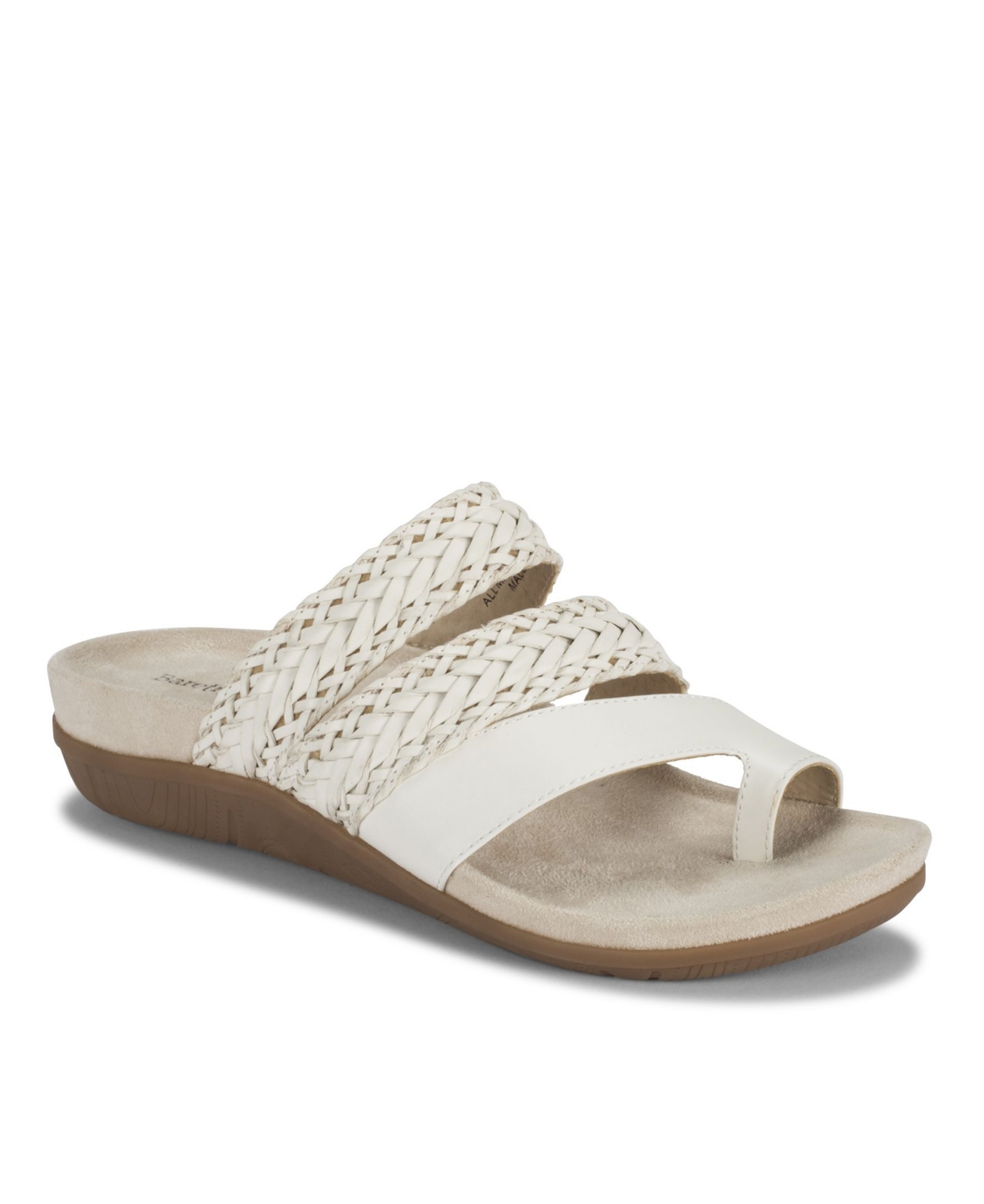 Baretraps Women's Jonelle Slide Flat Sandals In White