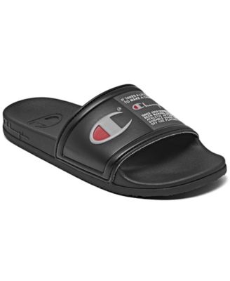 mens black champion slides