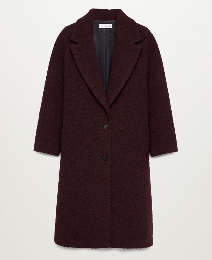 MANGO Women's Textured Wool-Blend Coat & Reviews - Women - Macy's