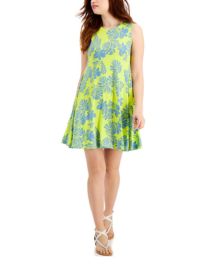 Style & Co Sleeveless Floral Flip Flop Dress, Created for Macy's Macy's