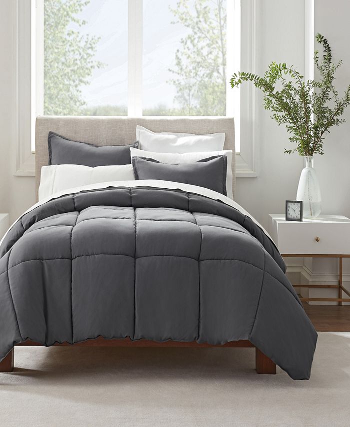 Serta Simply Clean King Comforter Set, 3 Piece Macy's