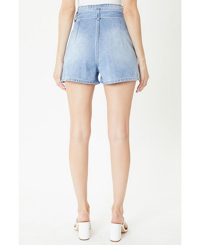 Kancan Women's High Rise Paperbag Shorts Macy's