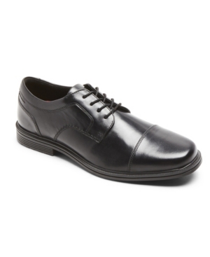 Shop Rockport Men's Robinsyn Water-resistance Cap Toe Oxford Shoes In Black
